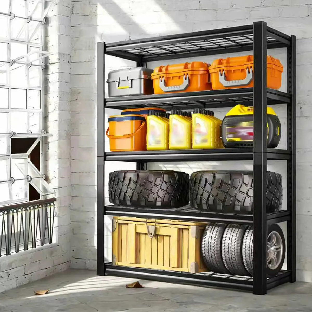 Verlant Supply 72" Industrial Steel Storage Rack (3,000 lbs Capacity)
